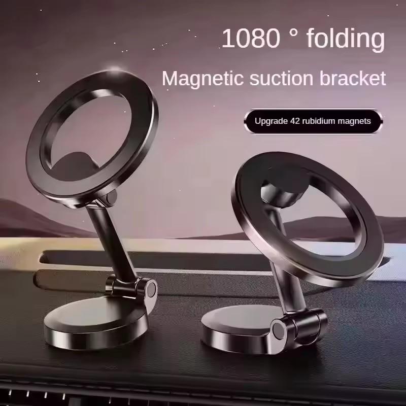 Mobile Pedestal Cabinet - Foldable Magnet Car Mobile Phone Holder