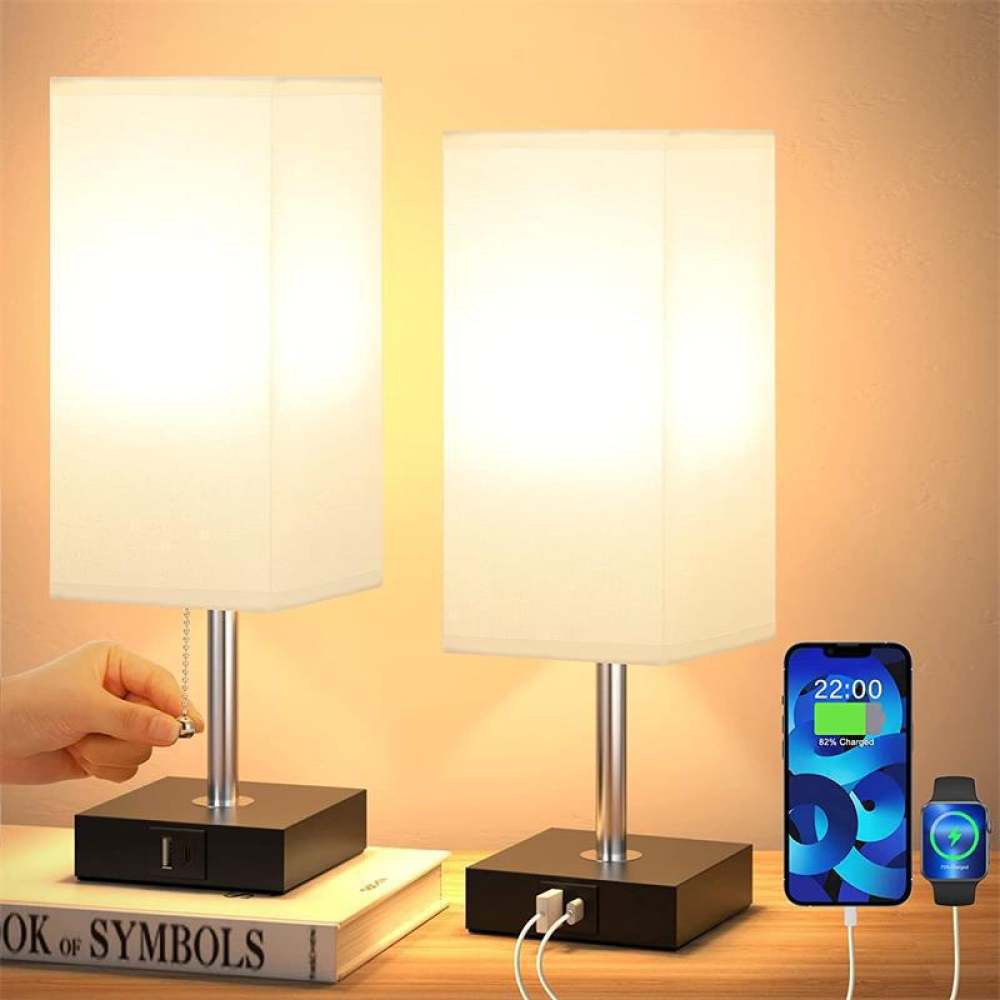 Desk Lamp - Modern Fabric Shade Desk Lamp Touch