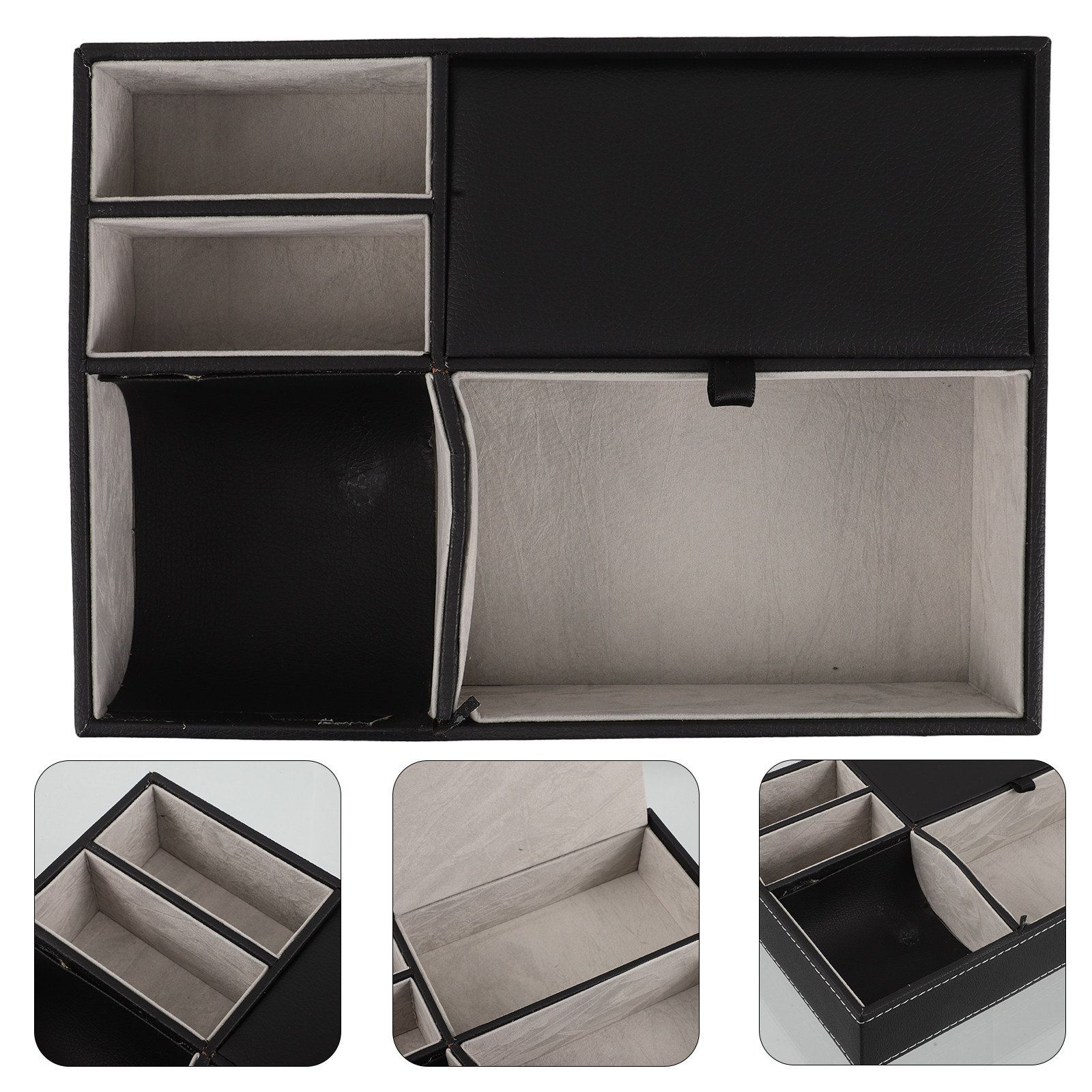 Desk Organizer - Multifunctional PU Desk Tray Organizer Office