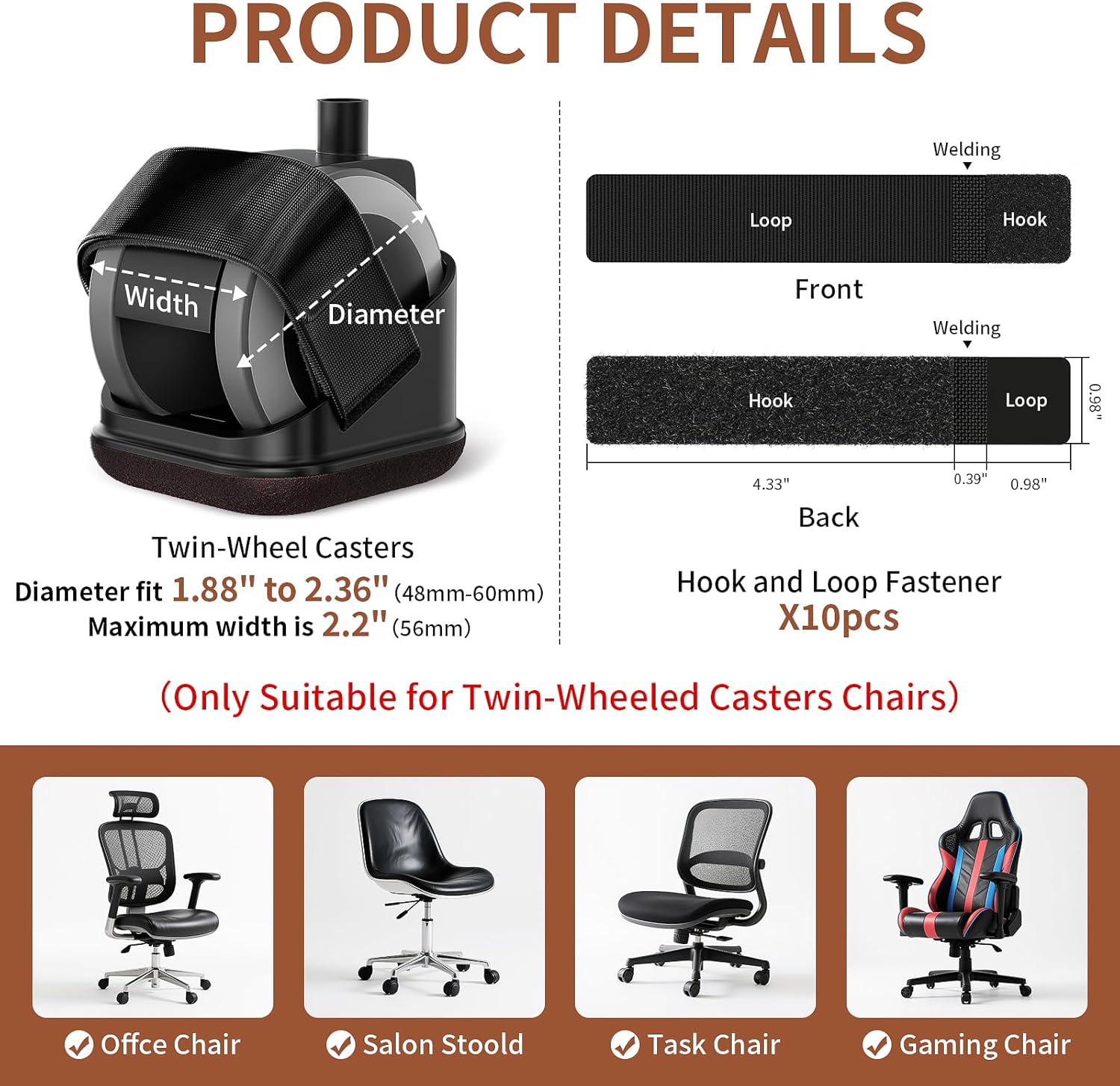 5PCS Chair Leg Protectors Offi - Office Furniture Brands review and price