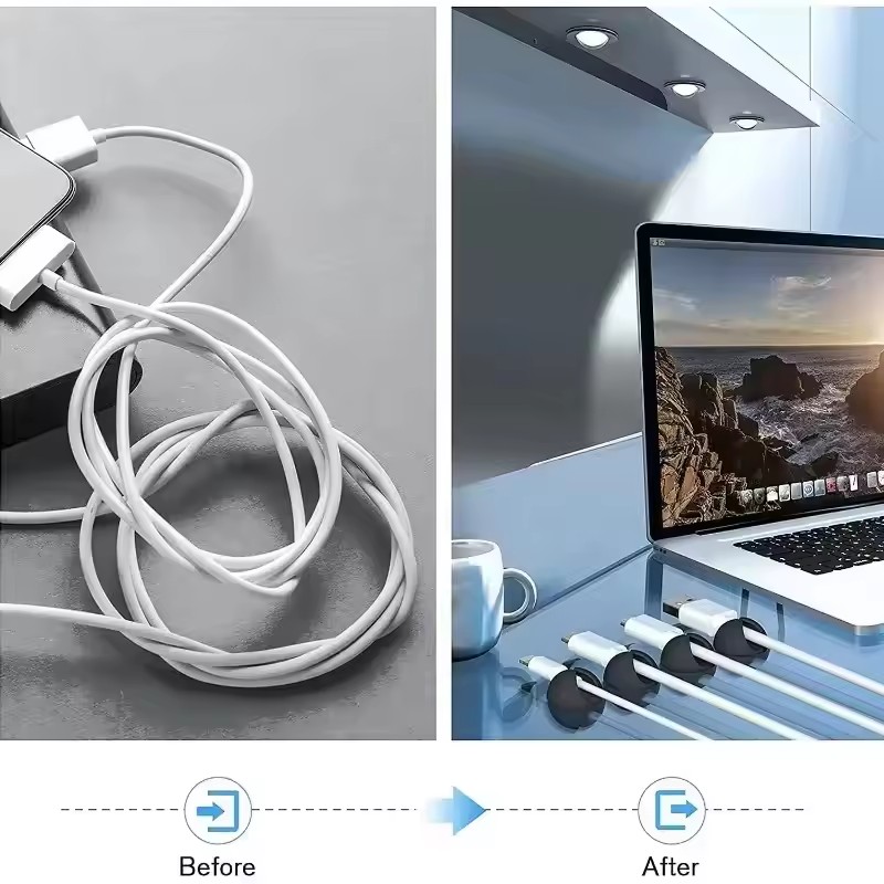 Mini Silicone USB Cable Winder - Desk Organizer review and price