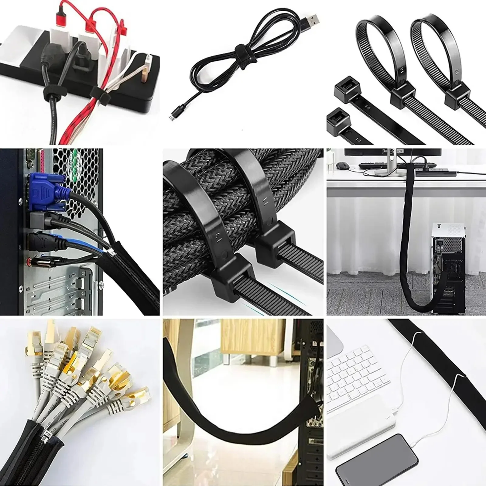 173 PCS Cable Organizer Clips  - Desk Organizer review and price