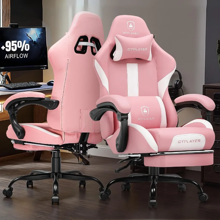 Gaming Chair with Foot Rest Po - Office Chair Cushion review and price