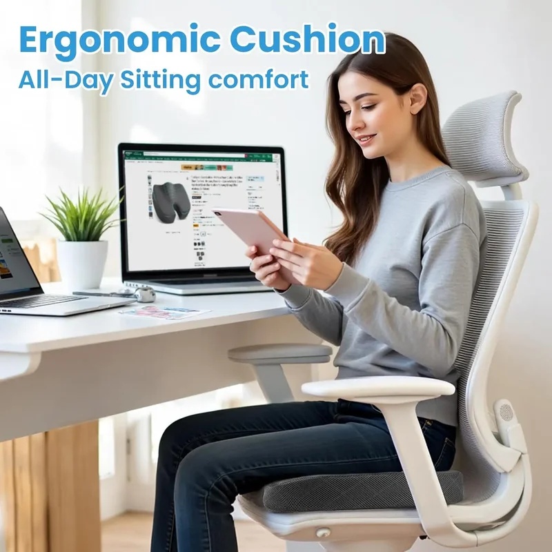 U-Shaped Memory Foam Seat Cush - Office Chair Cushion review and price