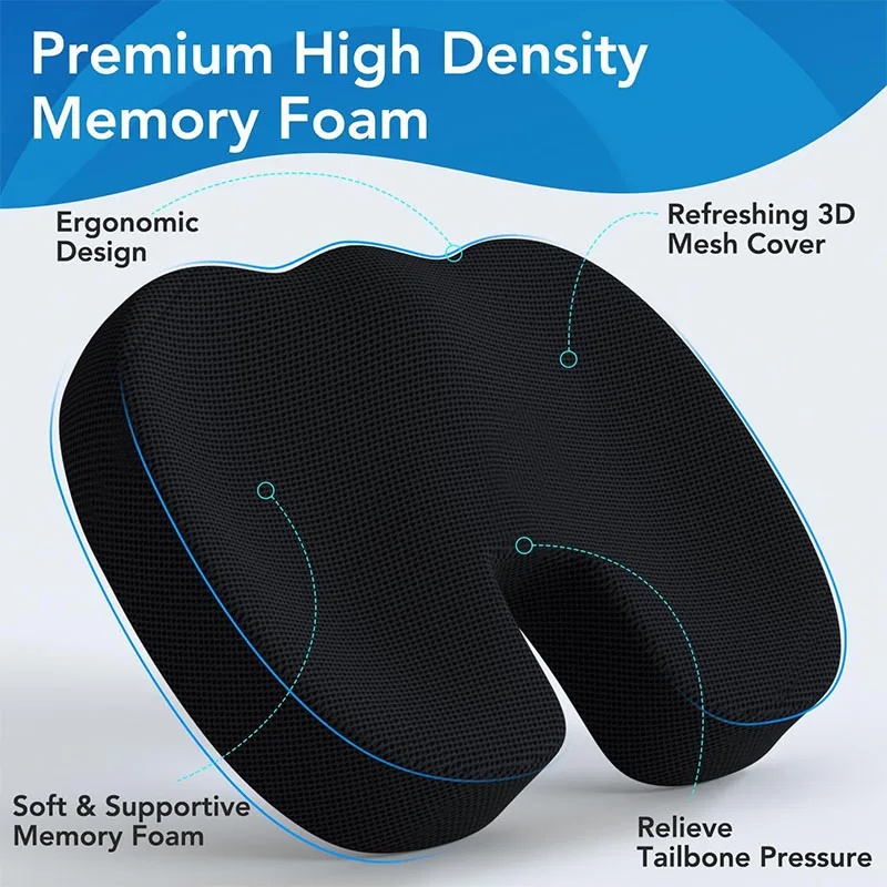 U-Shaped Memory Foam Seat Cush - Office Chair Cushion review and price