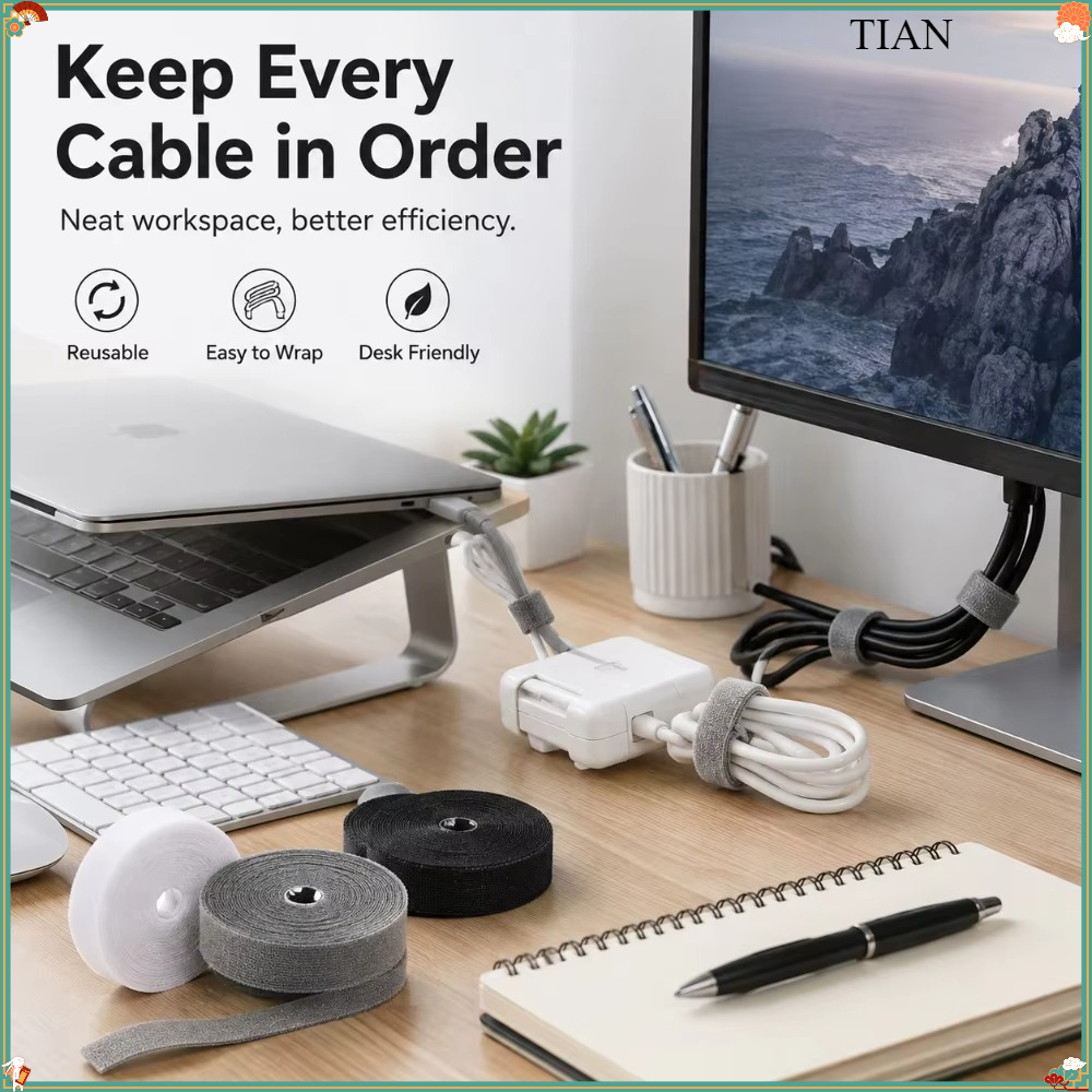 1PC Reusable Cable Tie Roll Cu - Desk Organizer review and price