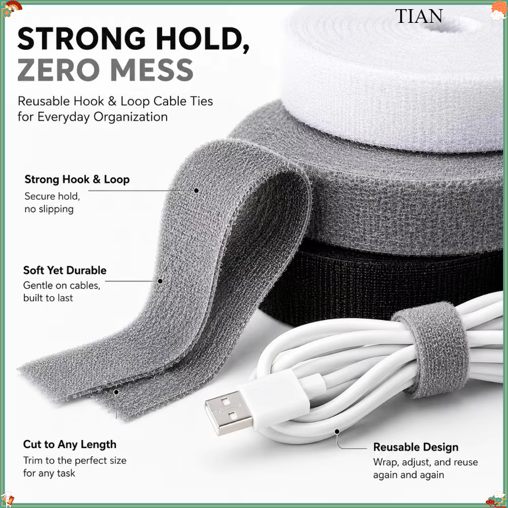 1PC Reusable Cable Tie Roll Cu - Desk Organizer review and price